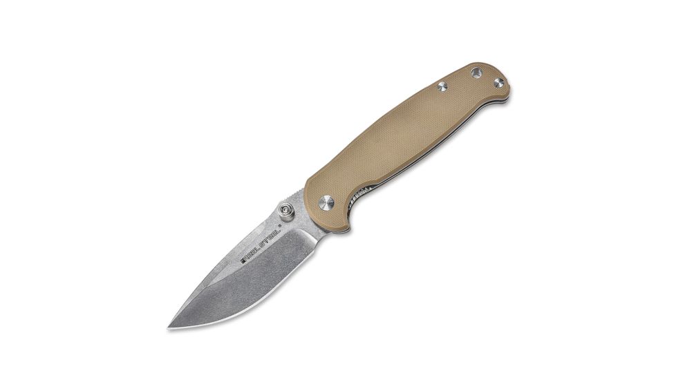 H6 3.75in Stonewashed Blade, Coyote  Handle