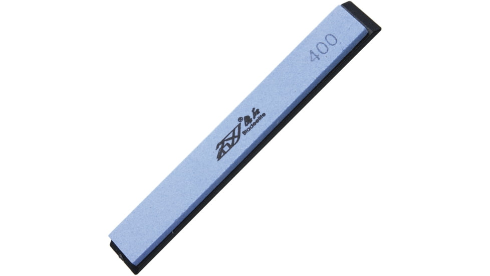 Real Steel Japanese Whetstone 400, Stone 5.88in X 0.75in X 0.25in, Non-Slip Base, 400 Grit, BulkPacked, W0012