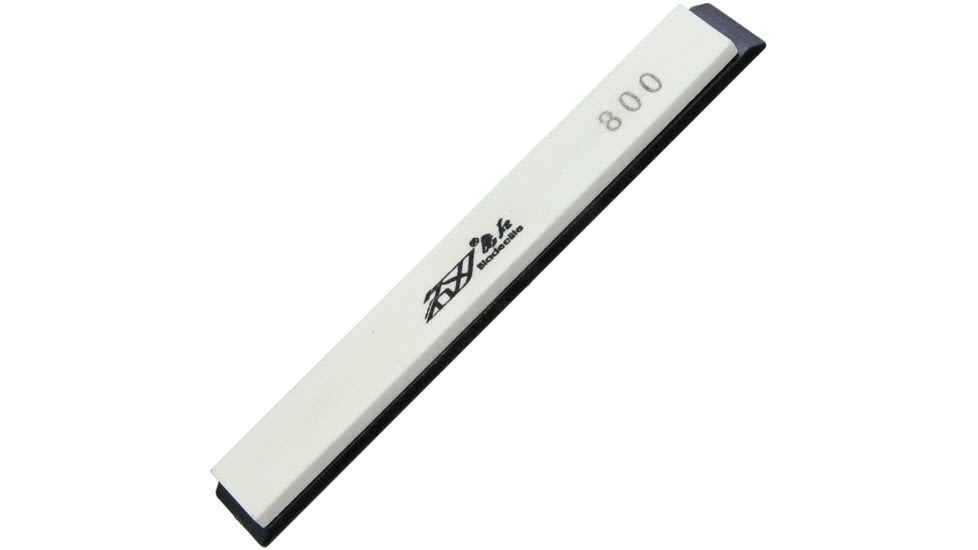 Real Steel Japanese Whetstone 800, 6in X .8in X .2in, 800 Grit, Interchangeable Plastic Base, Carborundum Construction, W0013