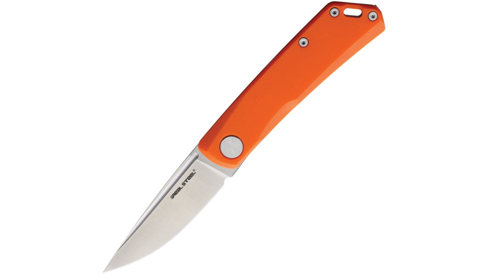 Real Steel Luna LITE Slip Joint Folding Knife, Orange G10 handle, 7036