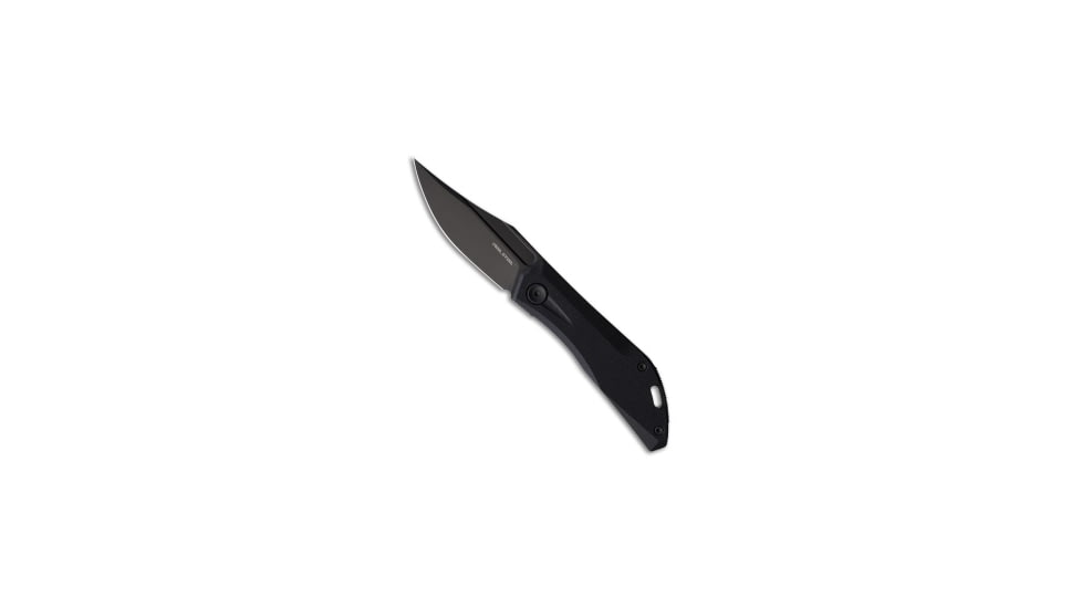 Real Steel Real Steel Ventus Lite Slip Joint Knife Black G-10 3" Black PVD, Black, D2, adult, BHQ-208553