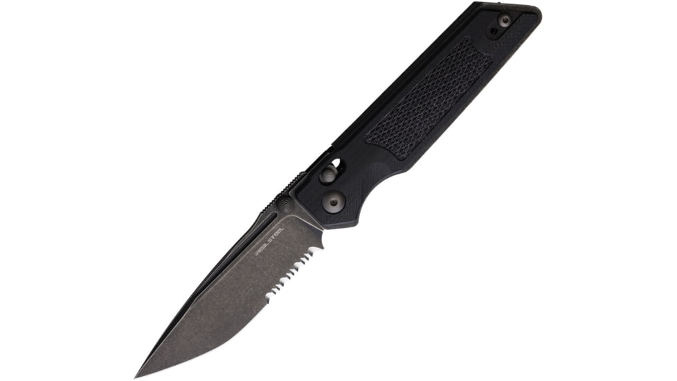 Real Steel Sacra TAC Black G10 Serrated