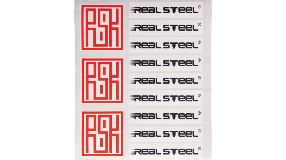 Real Steel Sticker Sheet, Contains 12 Stickers, RSS