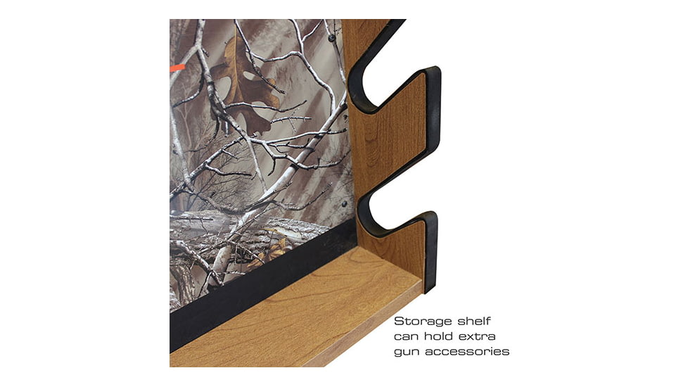 Realtree 4 Gun Wall Storage Rack, Camo, 30 x 5 x 35, 39-4004