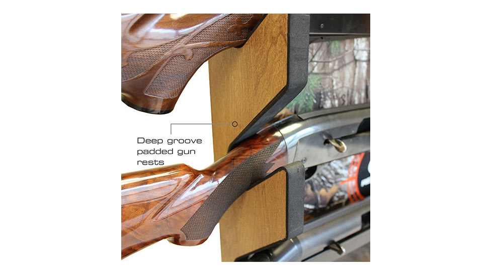 Realtree 4 Gun Wall Storage Rack, Camo, 30 x 5 x 35, 39-4004