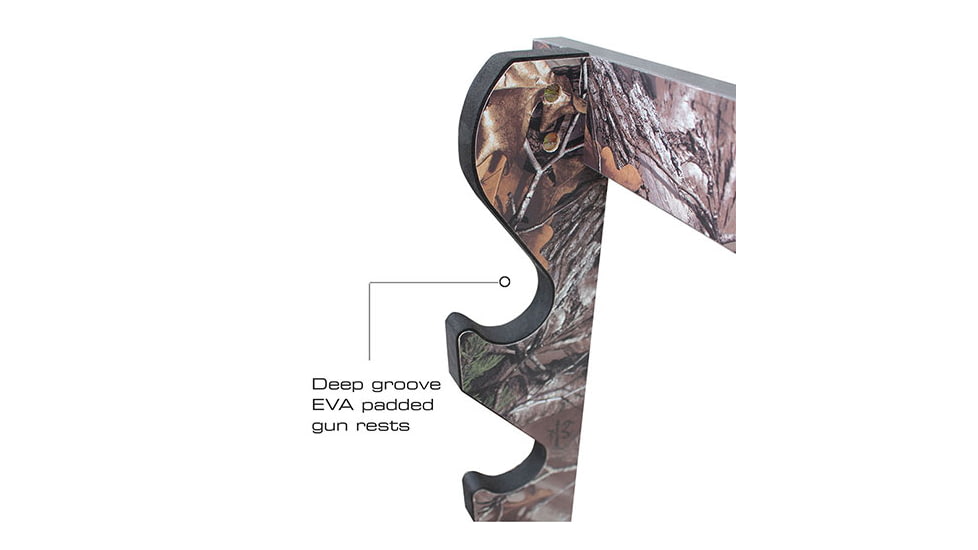 Realtree 5 Gun Wall Rack, Camo, 29.5 x 4 x 33, 39-7011
