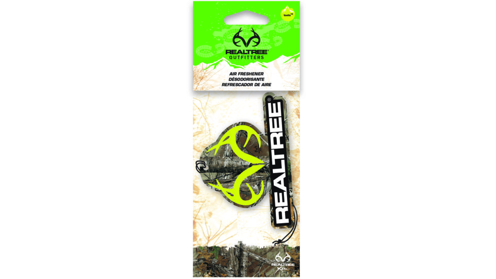 Realtree Air Freshener, 3Pk, Vanilla, xtra, Green Logo, Realtree RAF3028
