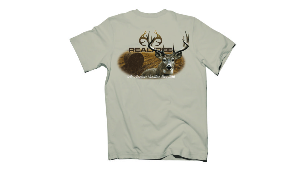 Realtree Mens American Tradition S/S Tee, Sand, XXL RTD010011.081900.XXL
