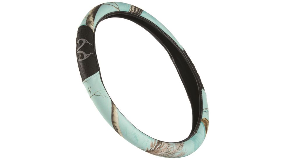 Realtree Outdoors Steering Wheel Cover, Cool Mint Green, RSW3805