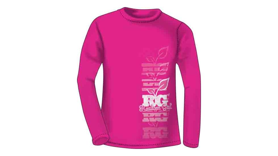 Realtree Rt Women's T-shirt Long Sleeve X-lg ''girl On Rise'' Fuchsia