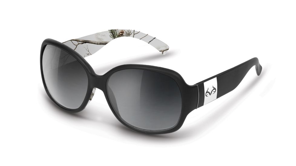 Realtree Sunglass, Draw, Black/Gradient-Smoke/Ap Snow/Realtree REW2116