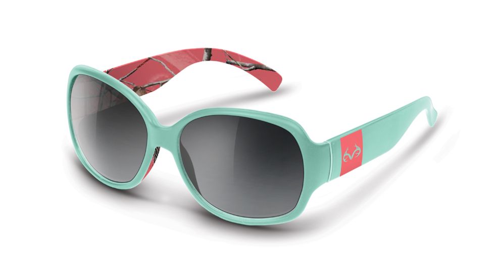 Realtree Sunglass, Draw, Mint/Gradient-Smoke/Ap Coral/Realtree REW2118