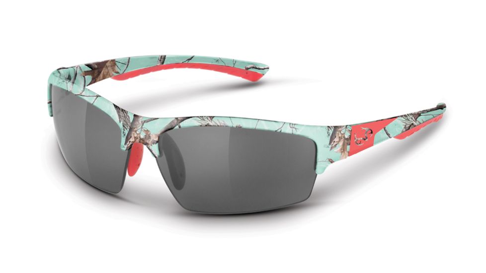 Realtree Sunglass, Fletching, Coral-Camo/Polar-Smoke/Cool Mint/Realtree REW2104