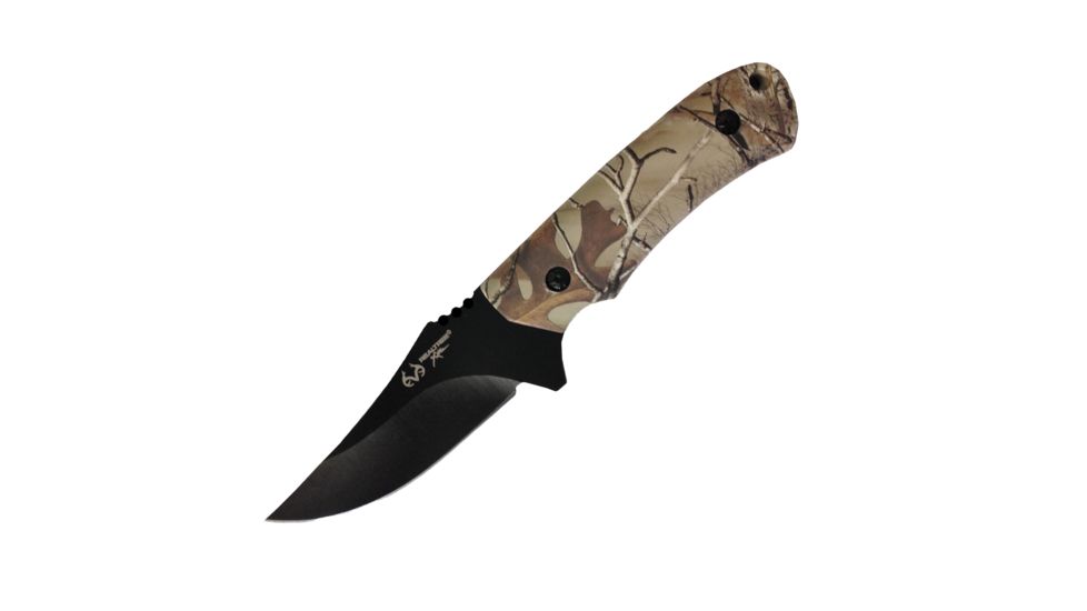 Realtree Xtra 3.8in Paring Fixed Knife-Camo Handle w/Sheath, RT03PKCP