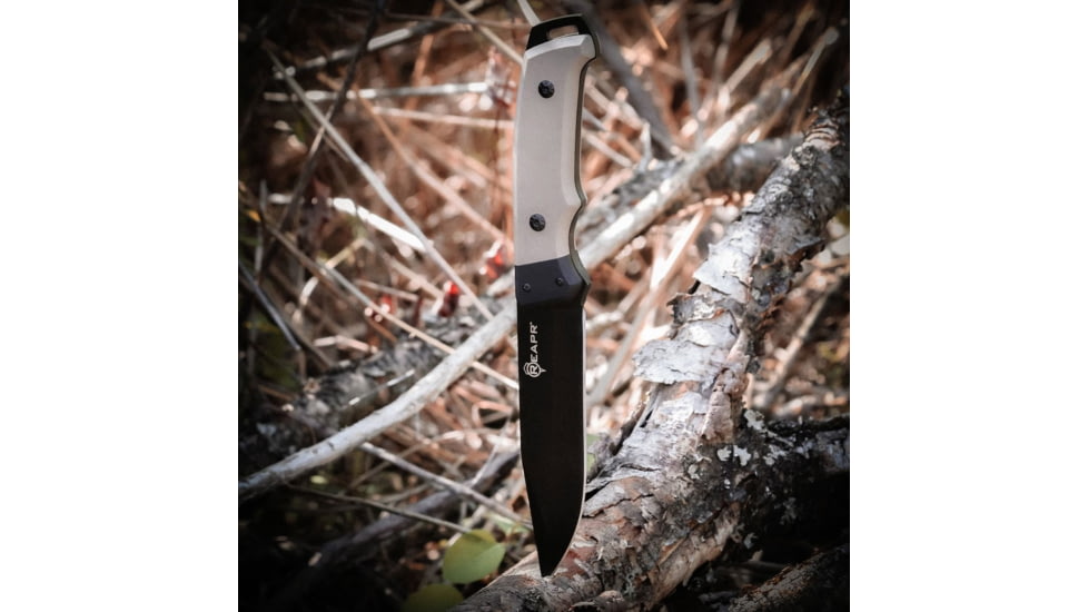 Reapr Brigade Fixed Blade Knife, 5in, 420 Stainless, Black Powdercoated, 11009