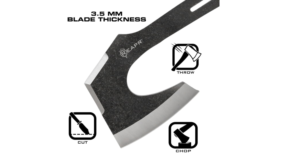 Reapr Chuk 3 Piece Throwing Axe Set, Stonewashed Stainless, 11023