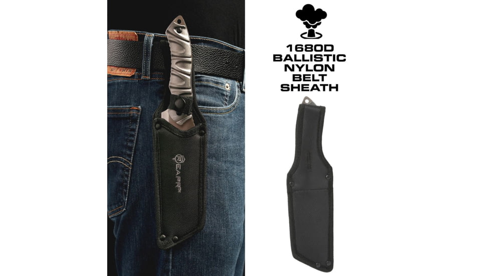 Reapr JAMR Fixed Blade Knife, 6in, Stainless Steel, Satin Stainless, 11012