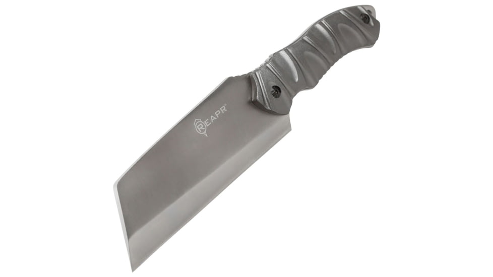 Reapr JAMR Fixed Blade Knife, 6in, 420 Stainless Steel, Modified Cleaver Chopping Blade, Satin Stainless, 11012