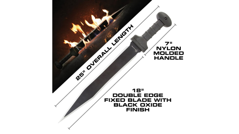 Reapr Meridius Sword, 18in, 420 Stainless Steel, Stainless Steel, 11005