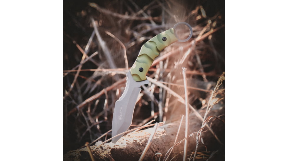 Reapr SLAMR Fixed Blade Knife, 4.75in, 420 Stainless Steel, Matte Stainless, 11010