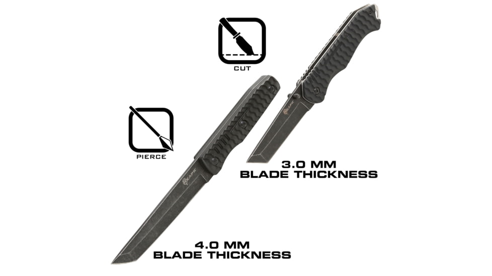 Reapr TAC Tanto Knife Set, 420 Stainless Steel, Stonewashed Stainless, 11008