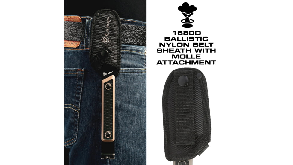 Reapr Versa TAC Pry Bar, 420 Stainless Steel, Black Powdercoated, 11015