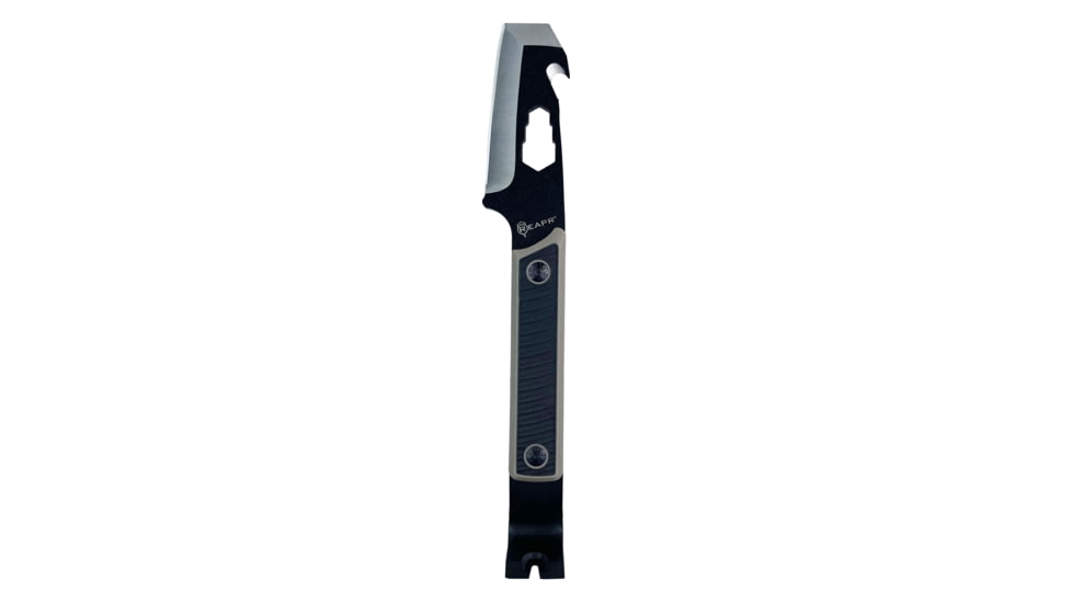 Reapr Versa Tac Pry Bar Fixed Blade Knife, 4in, 3Cr13 Stainless Steel, Black, Black, CTLR-024-TAN-RPR