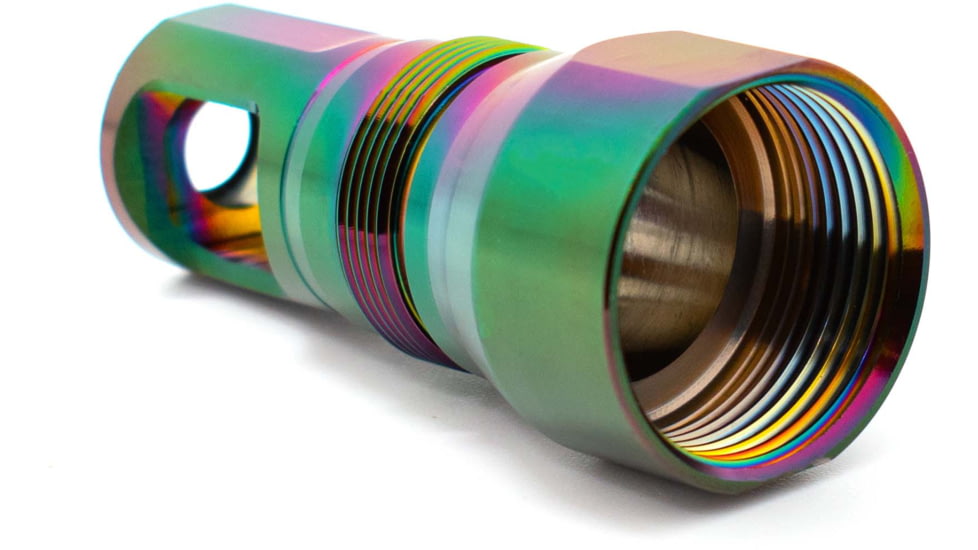 Rearden MFG Blyat Rainbow PVD Muzzle Device, 24x1.5, Black Rainbow PVD, 10168