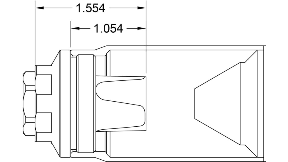 Rearden MFG FHD HT Muzzle Device, 13x1 LH HT, Heat Treat, 10240