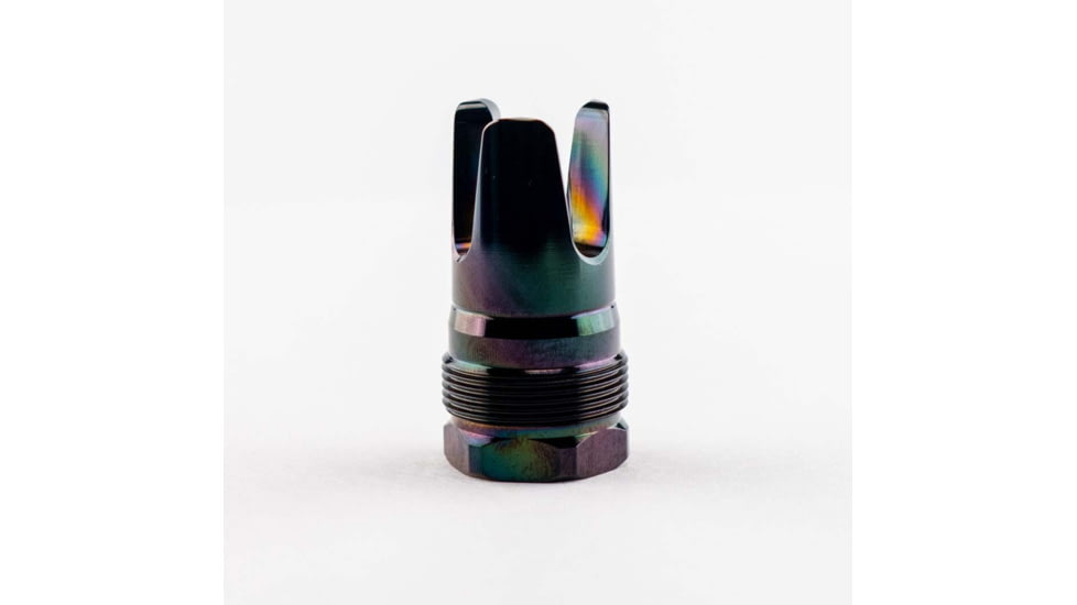 Rearden MFG FHD Rainbow PVD Muzzle Device, 5/8-24, Tapered Shoulder, Black, 10128
