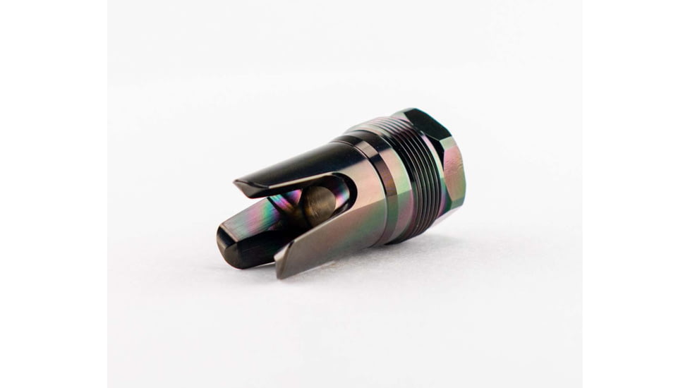 Rearden MFG FHD Rainbow PVD Flash Hider, 5/8-24, Tapered Shoulder, Black, 10128