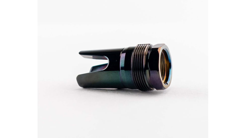 Rearden MFG FHD Rainbow PVD Muzzle Device, 5/8-24, Tapered Shoulder, Black, 10128