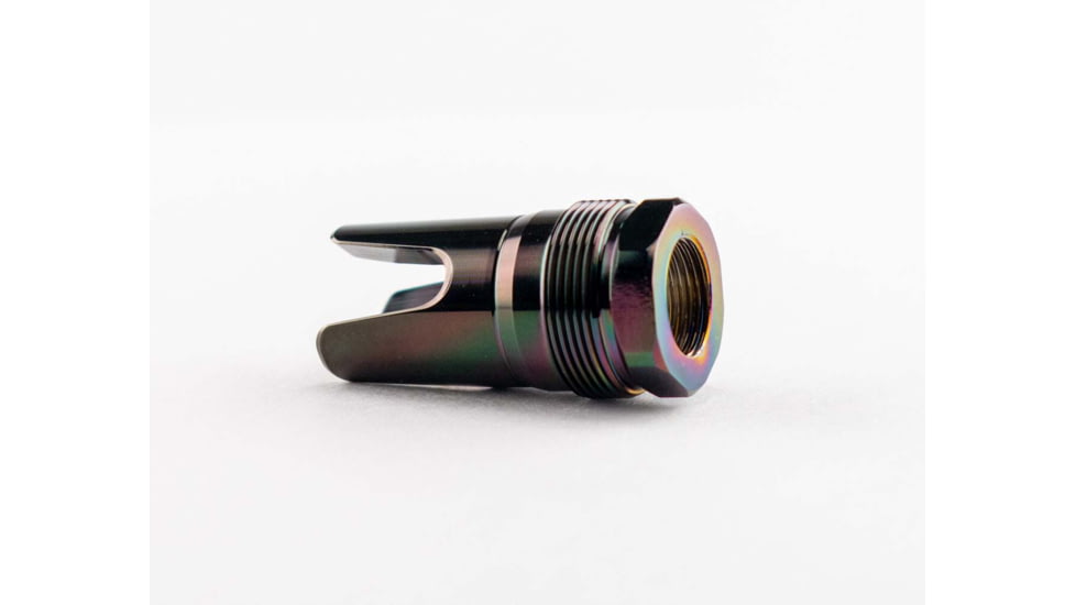 Rearden MFG FHD Rainbow PVD Muzzle Device, 5/8-24, Tapered Shoulder, Black, 10128