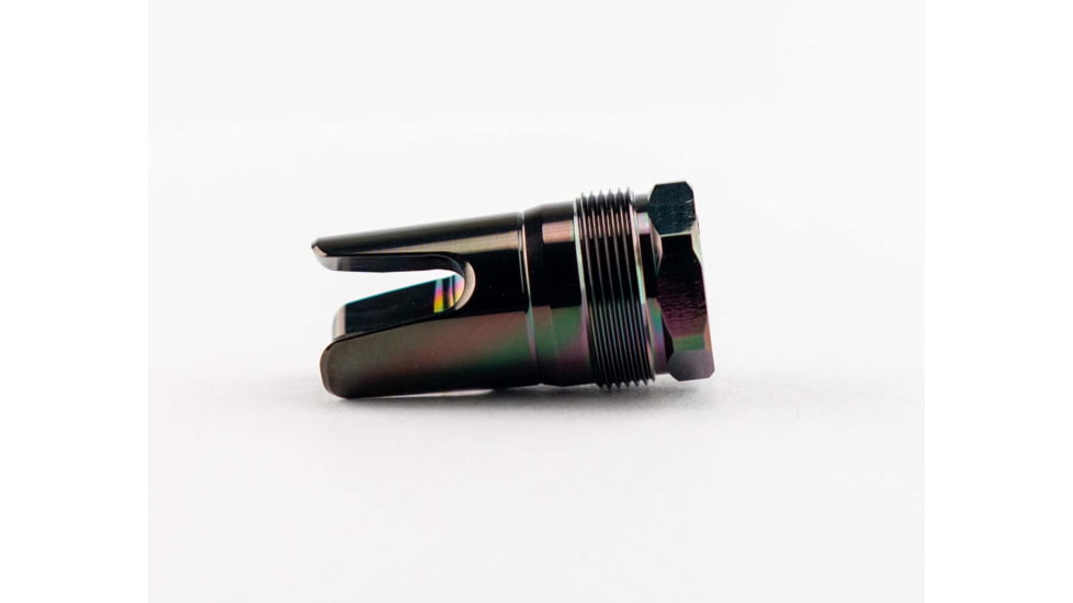 Rearden MFG FHD Rainbow PVD Muzzle Device, 5/8-24, Tapered Shoulder, Black, 10128