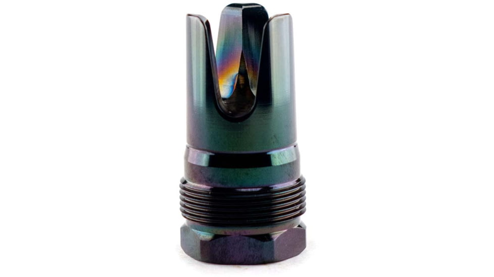 Rearden MFG FHD Rainbow PVD Muzzle Device, 5/8-24, Tapered Shoulder, Black, 10128
