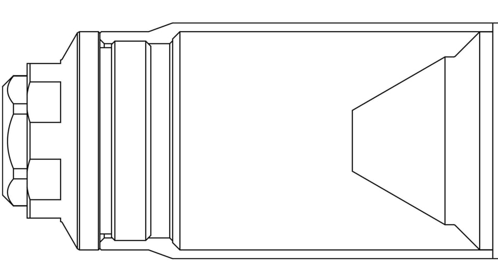 Rearden MFG Mini Rainbow PVD Muzzle Device, 13.5x1 LH, Black Rainbow PVD, 10129