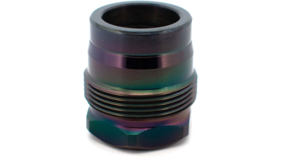 Rearden MFG Mini Rainbow PVD Muzzle Device, 13.5x1 LH, Black Rainbow PVD, 10129
