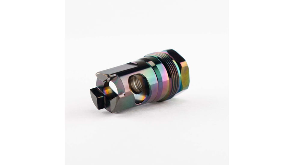 Rearden MFG RPB Rainbow PVD Muzzle Device, .280, 1/2-28, Black Rainbow PVD, 10055
