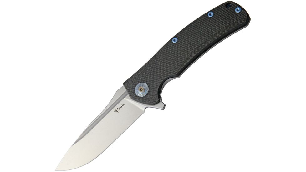 Reate Knives Horizon D Carbon Fiber Folding Knife,3.75in,Bohler M390 Steel,Stonewash,Black,Carbon Fiber Handle REAHDCF