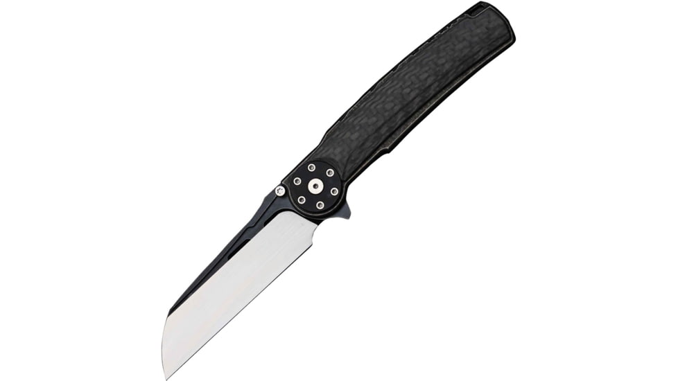 Reate Knives Jack 2.0 Linerlock Folding Knife, Black, Black PVD coated titanium handle with carbon fiber, REA074