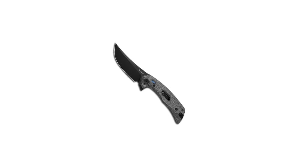 Reate Knives Reate PL-7 Pivot Lock Knife Black Micarta 3.5" Black PVD Nitro-V, Black, Nitro-V, adult, BHQ-217899