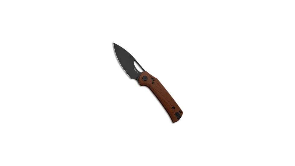 Reate Knives Reate PL-XE Pivot Lock Knife Tan G-10 3.4" Black PVD Nitro-V, Tan, Nitro-V, adult, BHQ-211023