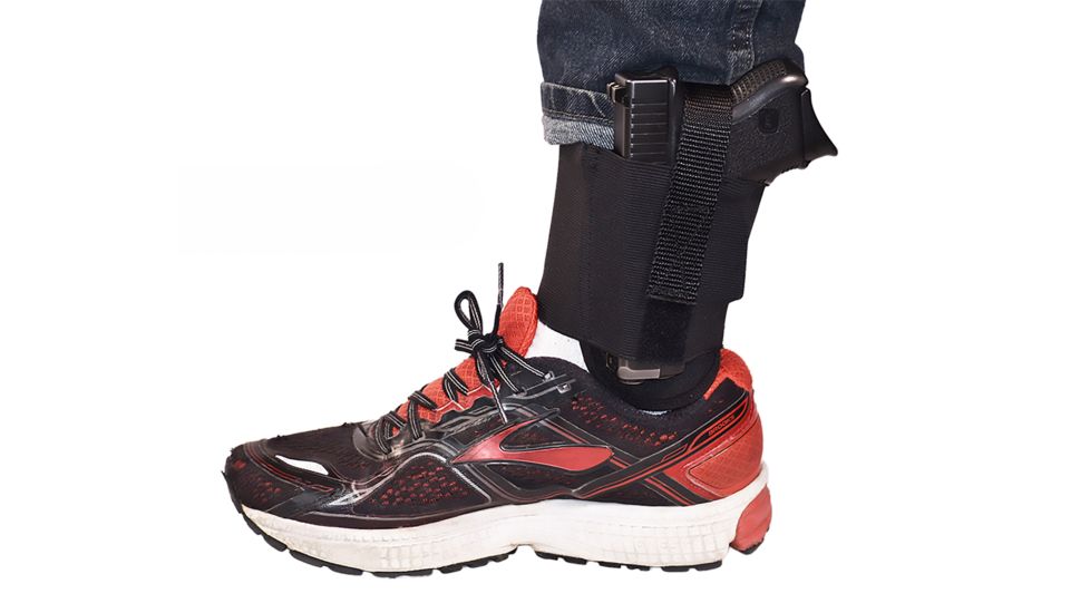 Rebel Ankle Holster, Black, Amidextrous, Sub-Compact and Compact, REBEL-ANKLE