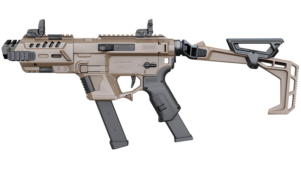 Recover Tactical P-IX+Basic PG9 Folding Stock Metal Front Guard, Tan, PIXPBFST02