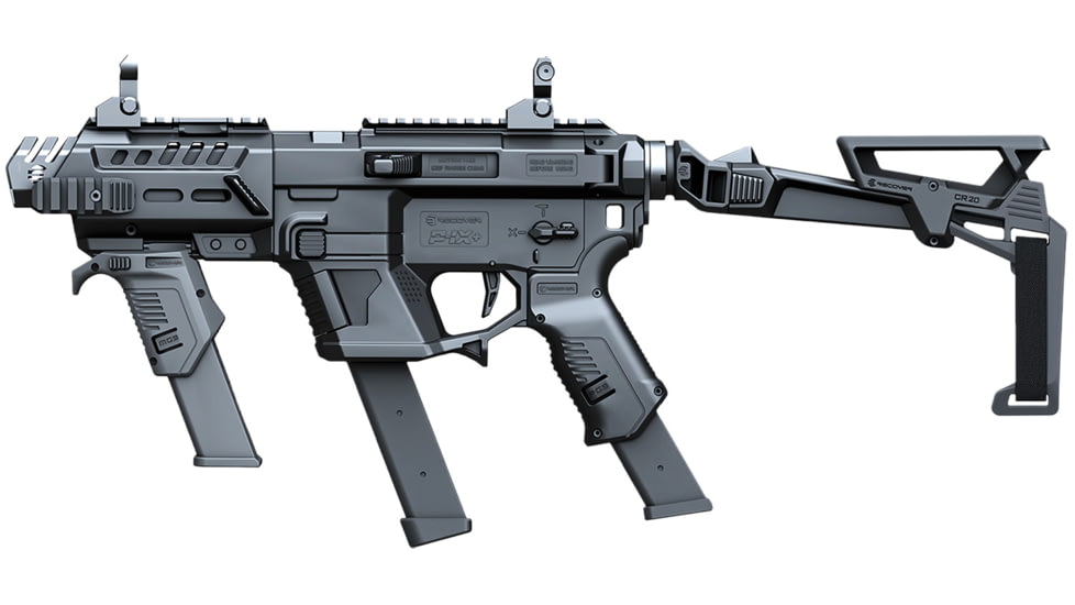 Recover Tactical P-IXMG PG9 SR20 Metal Front Guard Folding Brace, Black, 0, PIXPMG-FBR-01