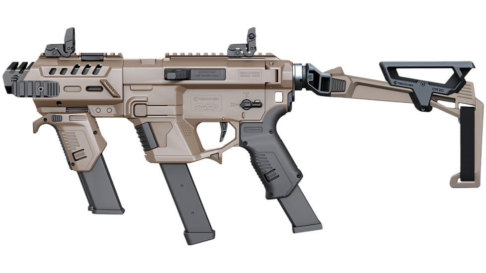 Recover Tactical P-IXMG PG9 SR20 Metal Front Guard Folding Brace, FDE, 0, PIXPMG-FBR-02