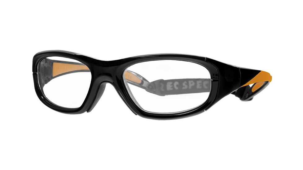 Rec Specs MX-20 BASEBALLProtective Eyewear Black Frame,Clear Lens, Unisex MX-20BBLCK4817125C