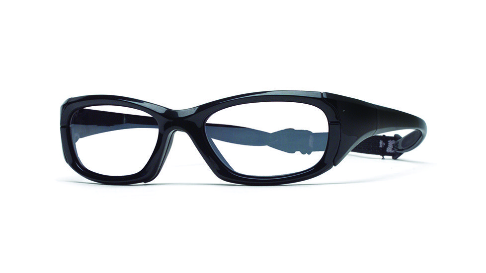 Rec Specs MX-30 Protective Eyewear Shiny Black Frame,Clear Lens, Unisex MX-30SHBK5317130C