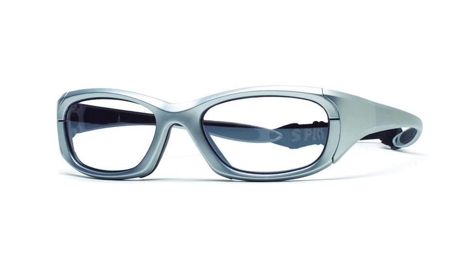 Rec Specs MX-30 Protective Eyewear Silver Frame,Clear Lens, Unisex MX-30PLSI5520130C