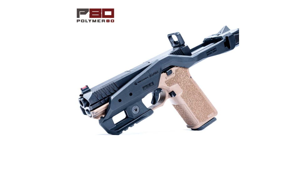 Recover Tactical 20/80 P80 Stabilizer Kit - PF940C, PF940V2, PFC9 &amp; PFS9, MG9 Compatible, Black, 2080MG-01